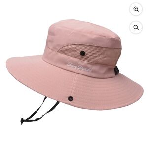 Pink Wide Brim Hat